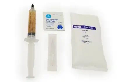 Sealed, Sterile Blue Oyster Liquid Culture Syringe, 10ml