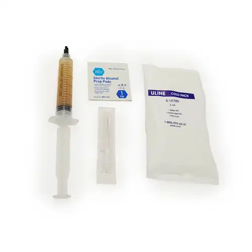 Sealed, Sterile Blue Oyster Liquid Culture Syringe, 10ml